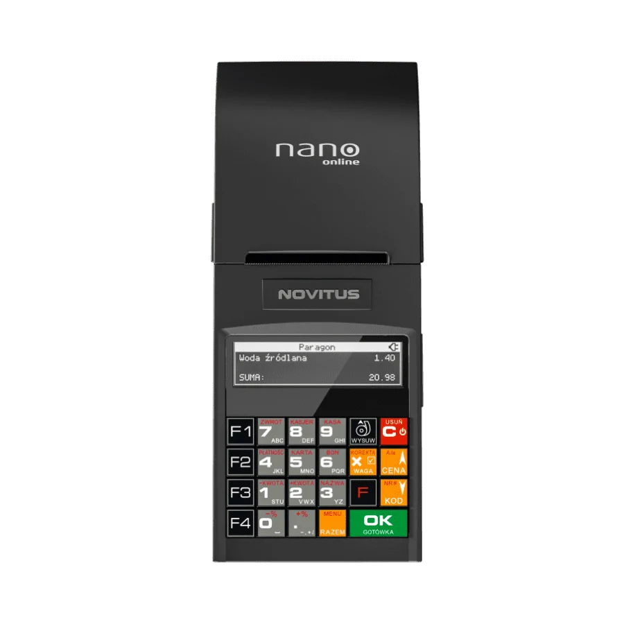 Kasa fiskalna NOVITUS NANO ONLINE + Terminal płatniczy (możliwość zakupu na raty) - obrazek 2